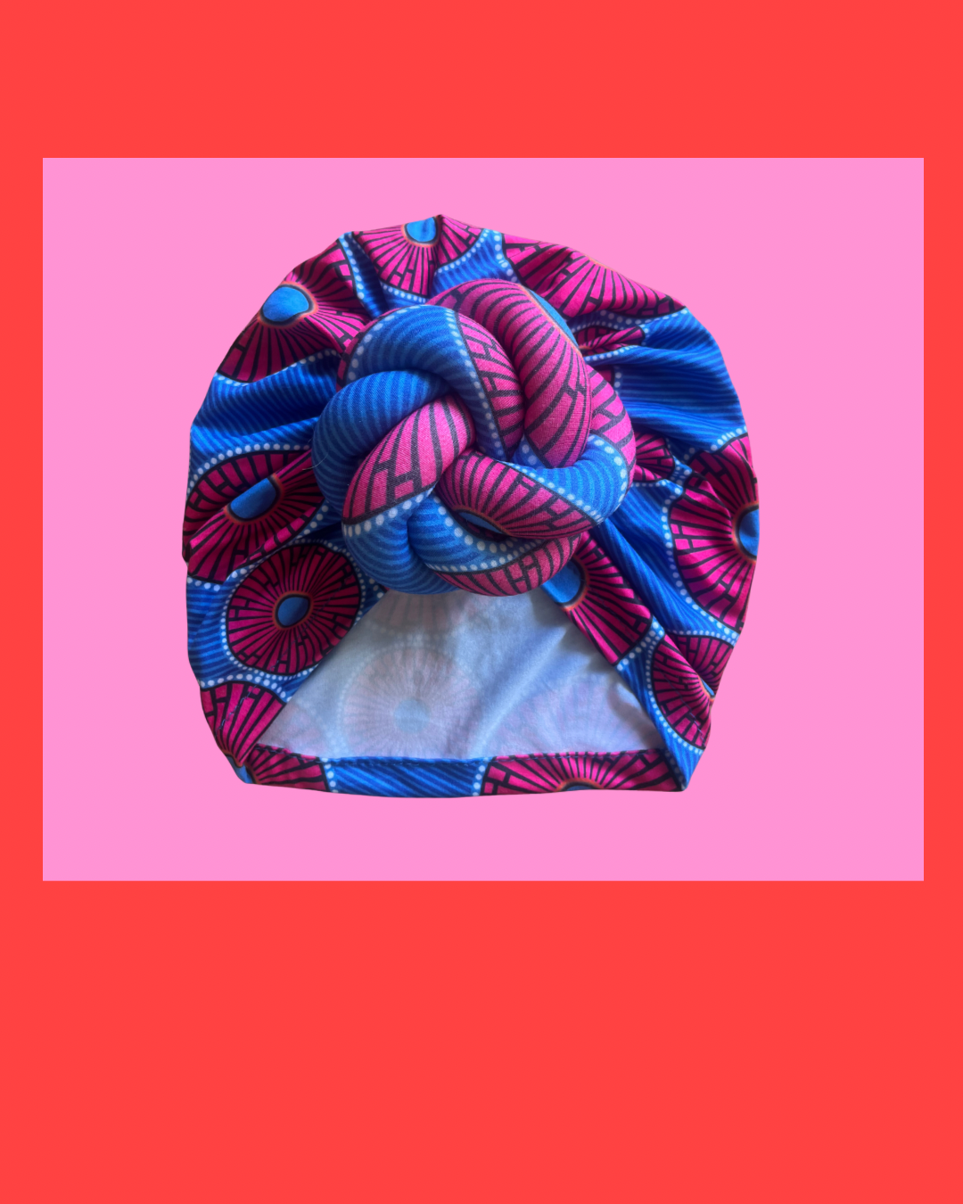 Pink Pineapple & Blueberry Spritz Turban